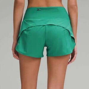 Lululemon Speed Up Mid Rise Short 4” Green size 4